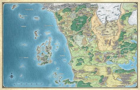 A map of the Forgotten Realms